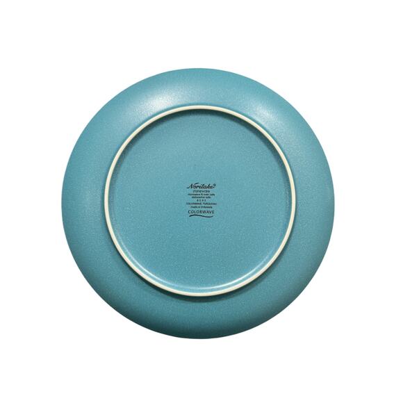 Noritake Colorwave Turquoise 8093 Dinner Plates Set of 3 - Picture 3 of 3